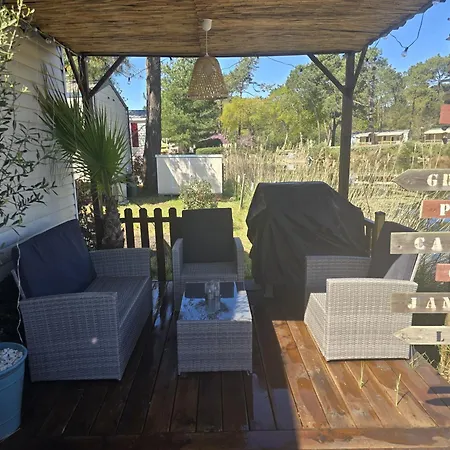 Mobil Home Tout Confort Au Camping Les Viviers, Cap Ferret Claouey Exterior foto